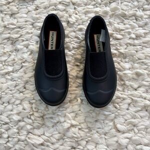 Hunter Kids Black Slip-On Shoes
